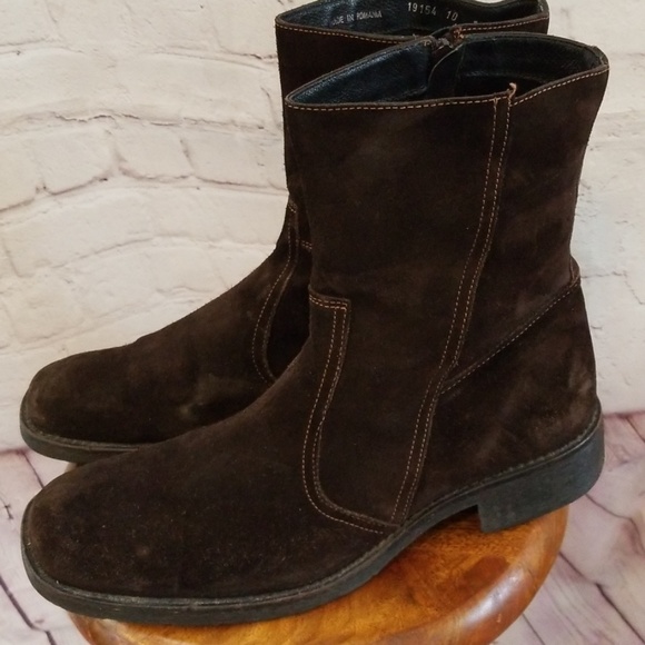 Lavorazione Artigiana Brown Suede Boots - Picture 1 of 7